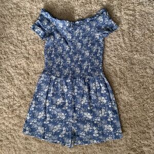 Me.n.u girls flower print shorts romper Size M 10/12
